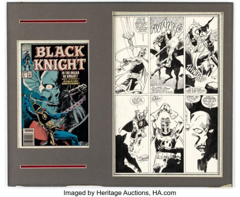 Tony DeZuñiga Black Knight #2 Story Page 22 Original Art (Marvel, 1990). | Heritage