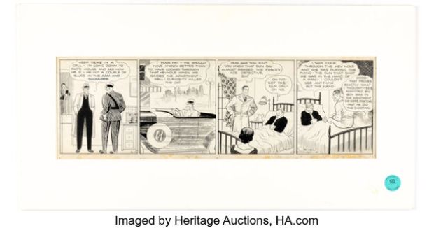 Chester Gould Dick Tracy Daily Comic Strip Original Art dated 12-10-31 (News Syndicate Co., Inc., 1931). | Heritage