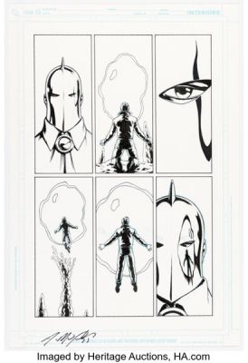 Jesús Saiz The Brave and the Bold #30 Doctor Fate Story Page 1 Original Art (DC, 2010).