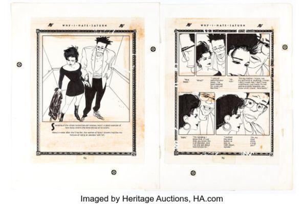 Kyle Baker Why I Hate Saturn #1 Pages 68-69 Original Art (DC/Paradox Press, 1990). | Heritage