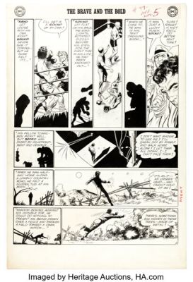 Carmine Infantino and Joe Giella The Brave and the Bold #47 Strange Sports Stories Story Page 5 Original Art (DC, 1963). | Heritage