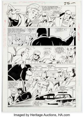 Mike Parobeck and Mike Machlan Justice Society of America #3 Story Page 18 Original Art (DC, 1992).