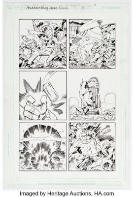 Keith Giffen and Al Milgrom Ambush Bug: Year None #2 Story Page 13 Original Art (DC, 2008).