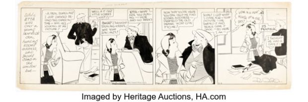 Paul Robinson Etta Kett Daily Comic Strip Original Art dated 3-4-32 (Central Press Association, 1932). | Heritage