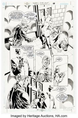 Phil Winslade and Mike Perkins Secret Origins of Super-Villains 80-Page Giant #1 Johnny Sorrow First Appearance Issue Story Page 9 Original Art (DC, 1999).
