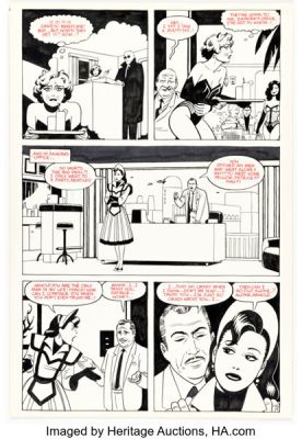 Gilbert Hernandez and Jaime Hernandez Mister X #2 Story Page 4 Original Art (Vortex, 1984).