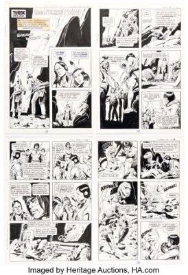 Jack Sparling Turok, Son of Stone #124 Complete 10-Page Story Original Art (Gold Key, 1979). (Total: 10 Original Art) | Heritage