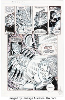 Jim Valentino and Paul Abrams Myth Adventures #9 Story Page 2 Original Art (WaRP Graphics, 1986).