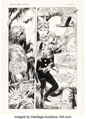 Timothy Truman and Tom Yeates Scout #9 Airboy Story Page 4 Original Art (Eclipse, 1986).