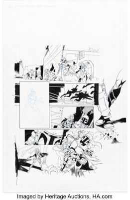 Luca Pizzari Star Wars: War of the Bounty Hunters - Jabba the Hutt #1 Boba Fett Story Page 16 Original Art (Marvel, 2021).