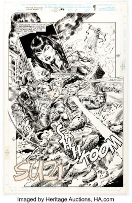 Rey Garcia Marvel Comics Presents #170 Force Works Story Page 1 Original Art (Marvel, 1994).
