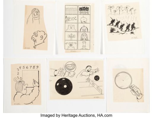 Al Jaffee - Gag Illustrations Original Art Group of 6 (undated). (Total: 6 Original Art) | Heritage