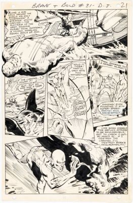 Neal Adams, Dick Giordano, and Vince Colletta The Brave and the Bold #81 Flash Story Page 17 Original Art (DC, 1968-69).