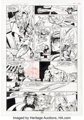 Mitch Byrd and Dan Davis Green Lantern Annual #2 Nightblade First Appearance Issue Story Page 26 Original Art (DC, 1993). | Heritage