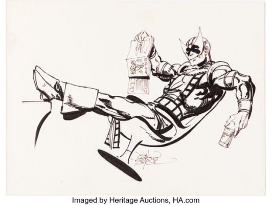 John Byrne - Hawkeye Specialty Illustration Original Art (undated). | Heritage