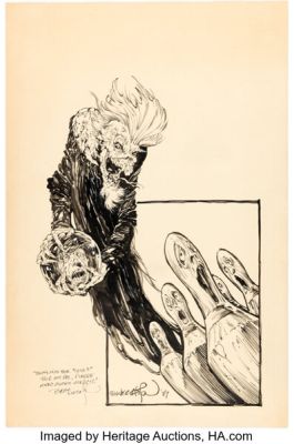 Bernie Wrightson - "Bowling for Souls" Illustration Original Art (1989). | Heritage