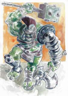 German Genga | Ilustraciones German Genga - Hulk Gladiator | NRisso Art