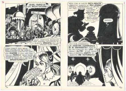 Magnus, La Compagnia della Forca #11 - doppia tavola originale in foglio unico - Page volante - (1978) | Catawiki