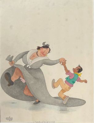 Albert Dubout (1905-1976) | "L’arlésienne" | misc / divers