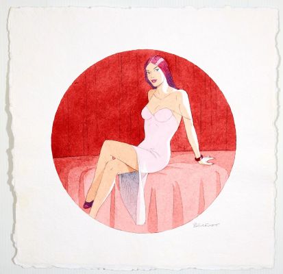 Berthet - La Fortune... | Lot 87 - BERTHET - La Fortune des Winczlav, illustration à l’aquarelle... | Tessier Sarrou