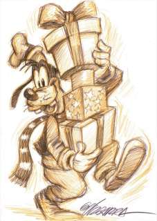 Goofy Christmas Gifts - Original Drawing - Joan Vizcarra - Art original | Catawiki
