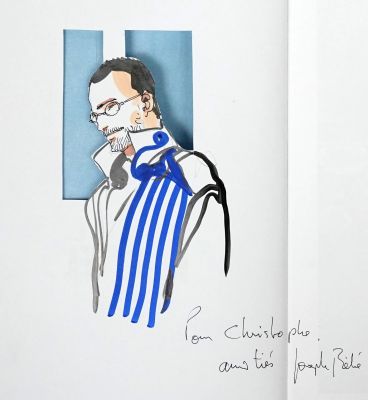 Behe Péché Mortel Dédicace... | Lot 36 - BEHE Péché mortel Dédicace couleur avec découpage sur... | Vermot et Associés