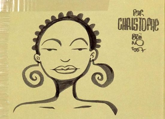 Bruno Biotope Dédicace... | BRUNO Biotope Dédicace ancienne représentant une femme... | Vermot et Associés