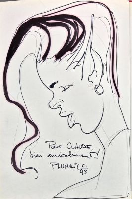 PLUMAIL Claude Mythologias Dédicace... - Lot 405 - PLUMAIL Claude Mythologias Dédicace représentant une...