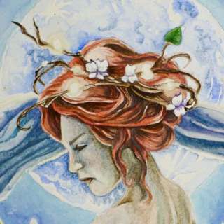 ALBANESE Dame bleue et lune A4+ | YakaBD