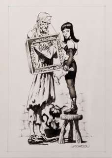 Bernie Wrightson signed original â€œUncle Creepyâ€ and â€œSister Creepyâ€ published artwork for Creepy #1. | Profiles in History