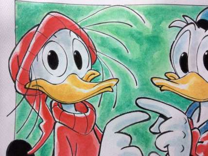 Donald Duck - â€œÈ colpa sua! No, sua!â€ - Loose page - Unpublished - (2019/2019) | Catawiki