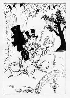 Bas Heymans - Uncle Scrooge - Wishing Well - Original Preliminary Art | Catawiki