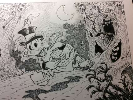 Uncle scrooge - â€œIl mistero della notte misteriosaâ€ - Loose page - Unpublished - (2019/2019) | Catawiki