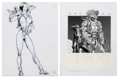 Gess - Carmen Mc Callum, ensemble de deux illustrations. …