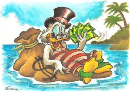 Joan Vizcarra (Spain, 1967) | Scrooge McDuck Holidays | Corner4art