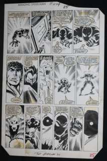 Joe Rubinstein, Ron Frenz, Tom Morgan - Amazing spider-man #274 p. 25 - awesome black suit spidey vs. Mephisto - john romita sr. Touchups - 1986