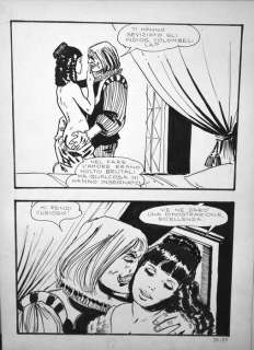 Jolanda de Almaviva n. 37 - Milo Manara - tavola originale - Loose page - (1972) | Catawiki