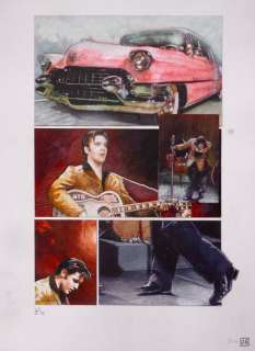 Le Henanff, Fabrice - Planche originale couleur - Elvis - (2015) | Catawiki