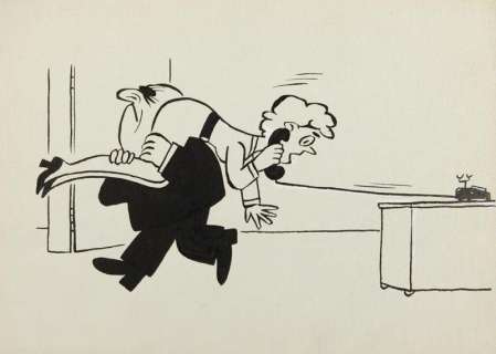 Gwidon Miklaszewski (1912 - 1999) | Gwidon Miklaszewski | "Musimy kończyć, najdroższy - szef chce mi podyktować listy!", lata 80. XX w. | Desa Unicum