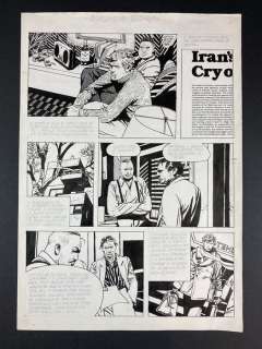 Attilio Micheluzzi - "Johnny Focus, Waldheim Story" splash page - First edition - (1982) | Catawiki