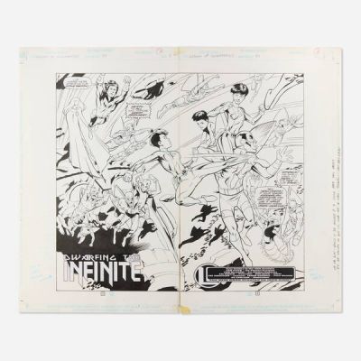 Lee Moder | Legion of Super-Heroes Vol. 4 #97 Story Pages 2-3 Original Art (DC Comics, 1997) | Landry Pop Auctions
