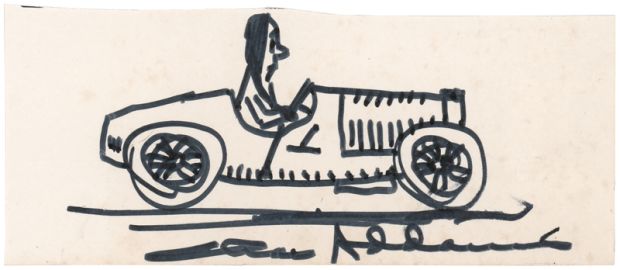 Lot 283 - Charles Addams Signed Sketch of ’Wednesday Addams’ | RR Auction