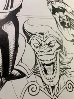 Bernard Chang | MONKEY PRINCE #4 cover original art | Bernard Chang