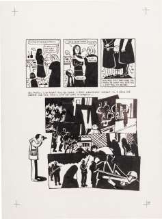 Marjane Satrapi | Persepolis (Original Book Art, page 27) | Sotheby’s