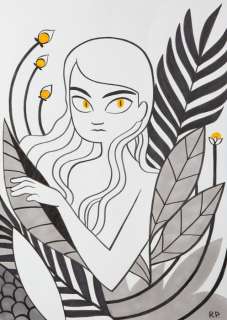 Rita Petruccioli - Illustrazione Originale - "Yellow Jungle" - china - A3 - Loose page - Other (2019) | Catawiki