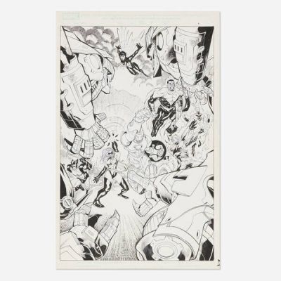 Gustavo Vazquez | What if? Civil War Story Page 18 Original Art (Marvel Comics, 2007) | Landry Pop Auctions