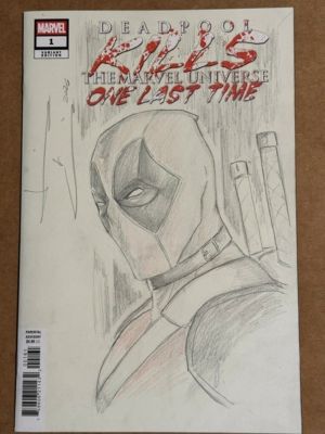 Deadpool Kills the Marvel Universe Again #1 Sketch by Tiago de Silva | Raremarq (Buy It Now)