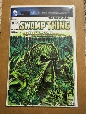 Swamp Thing #14 Sketch Cover Signed by Camron Johnson | Raremarq (Buy It Now)