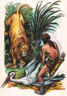 Nadir Quinto - original illustr. Fairy Tales - "Androcles and the Lion" - (1964) | Catawiki