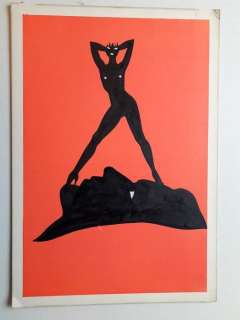 Karel Thole - Illustrazione Originale x poster "Mostra Arte Erotica" - cm 26x35 - Loose page | Catawiki